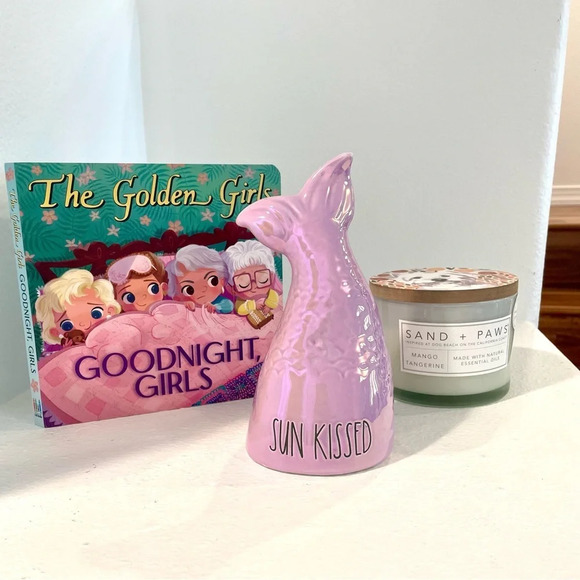 Rae Dunn Lustrous Ceramic Sun Kissed Mermaid Tail Decor - Picture 5 of 5